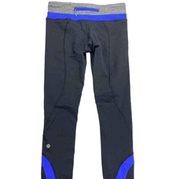 Lululemon Run Inspire Crop II 6 Blue Gray - Picture 3 of 7